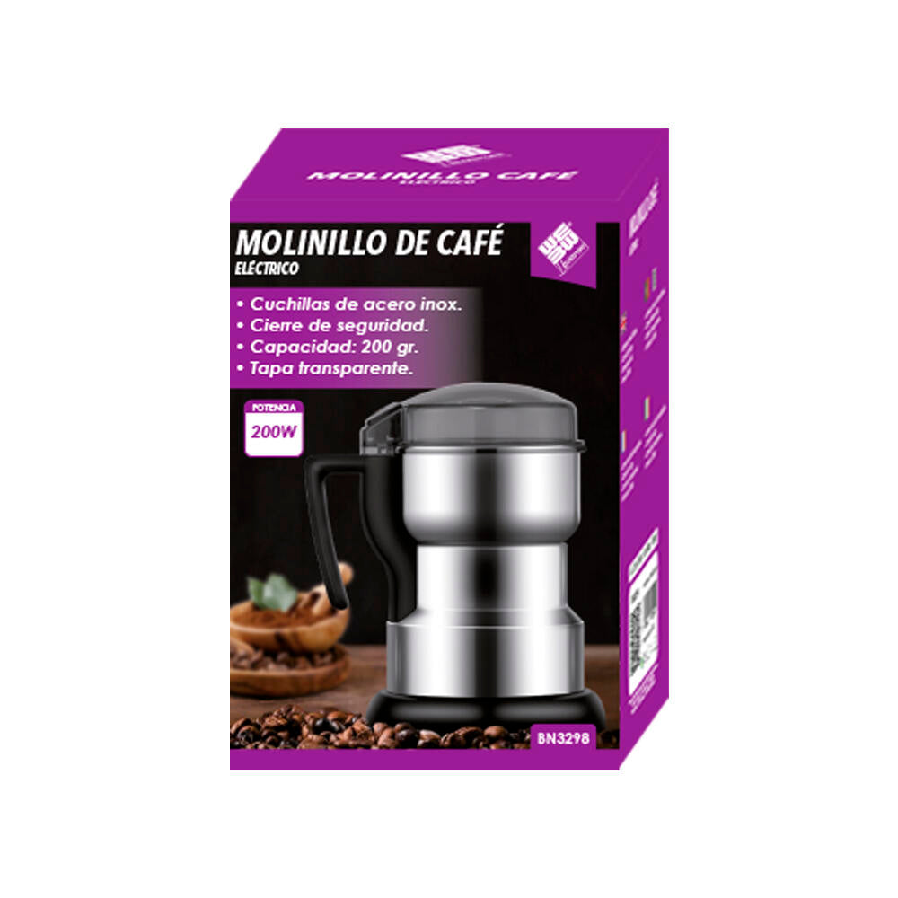 Molinillo de Café & Especias Acero Inoxidable Eléctrico
