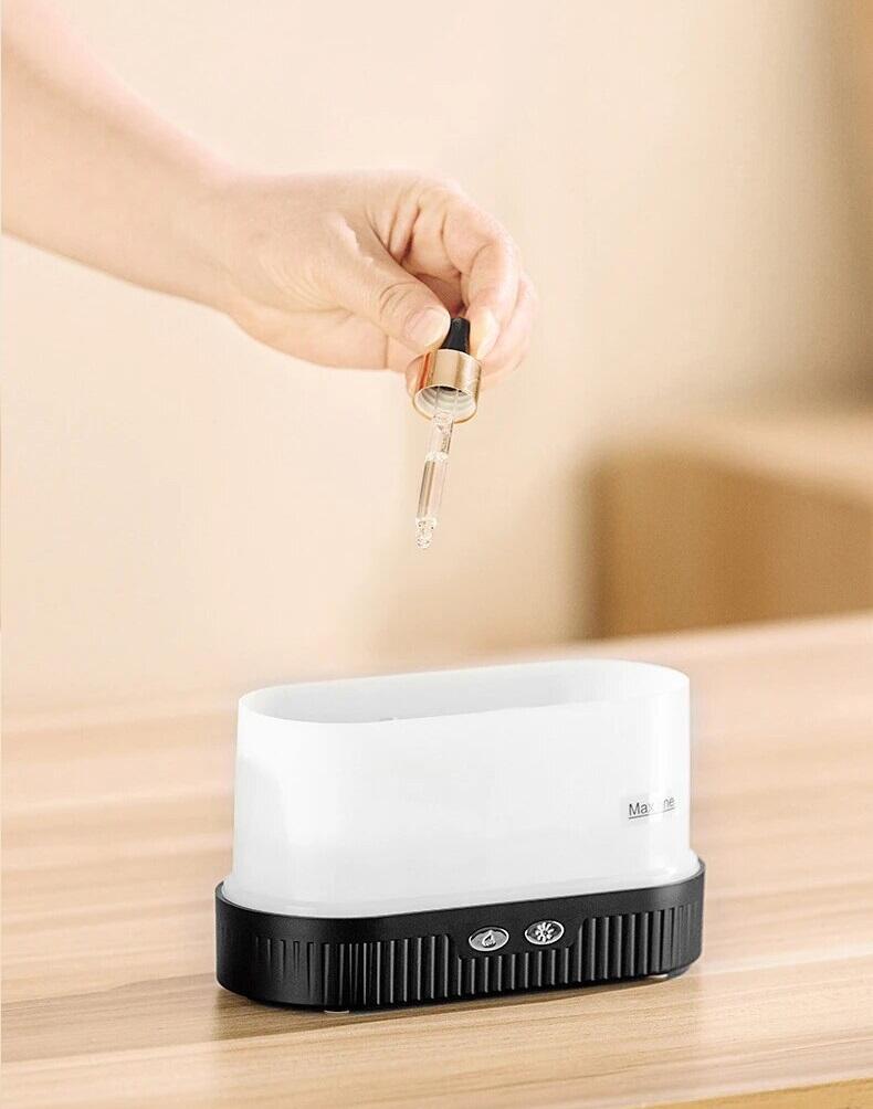 Humidificador com efeito de chama