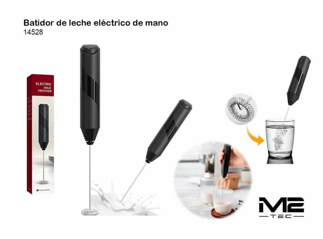 Batidor de Leche Eléctrico de Mano