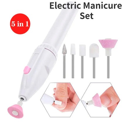 Conjunto de manicure elétrica profissional 5 em 1 