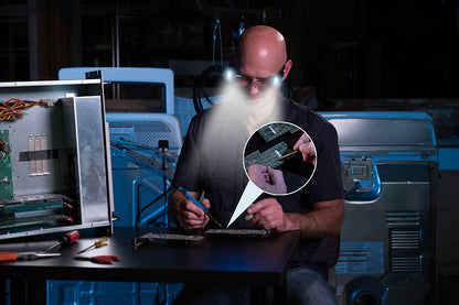 Óculos de aumento com luz LED 