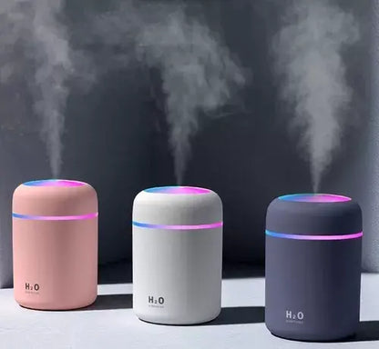 🌸 Humidificador LED Rosa de 300ml – Bienestar y Estilo en un Solo Producto