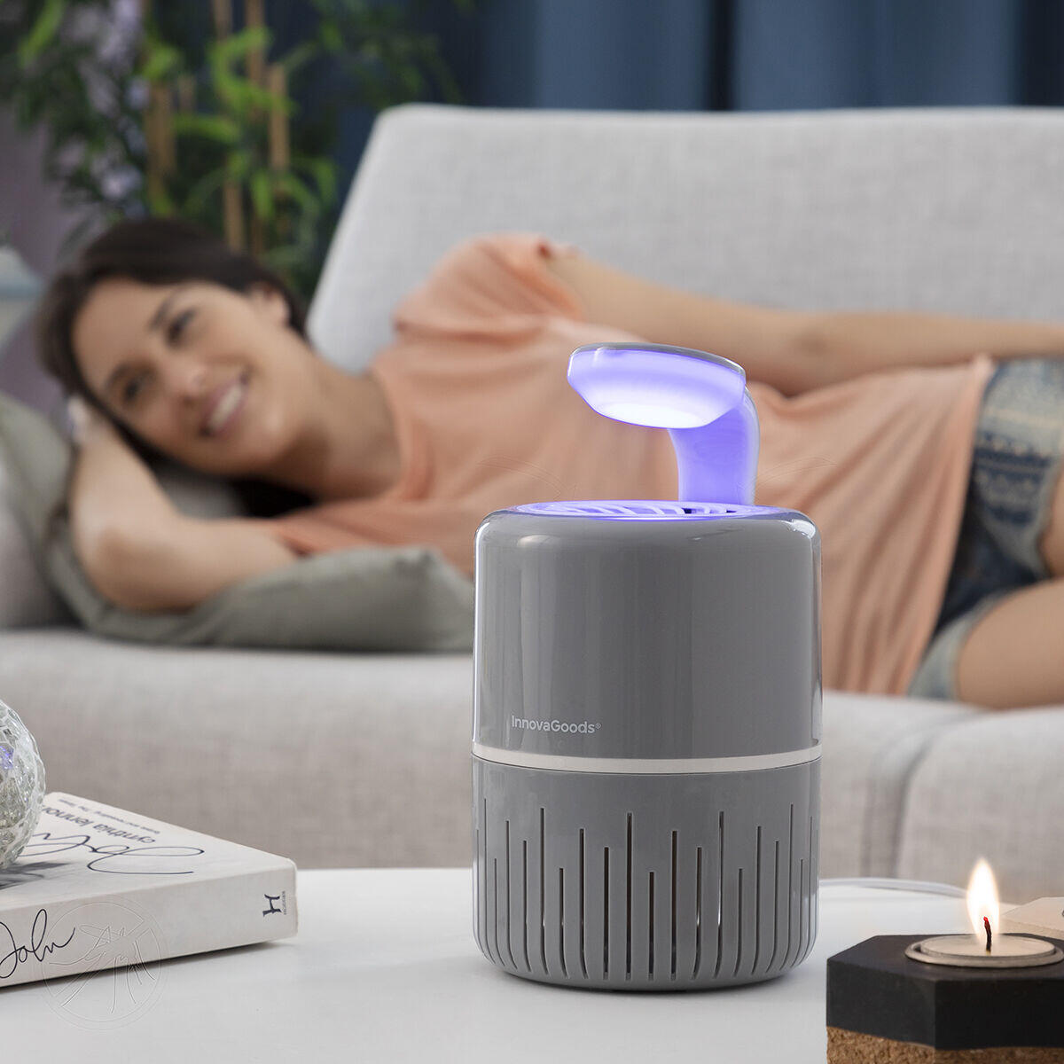 Lâmpada repelente de mosquitos por sucção KL Drain InnovaGoods 