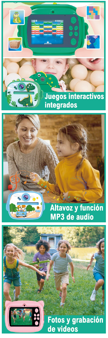 Cámara infantil con impresora térmica