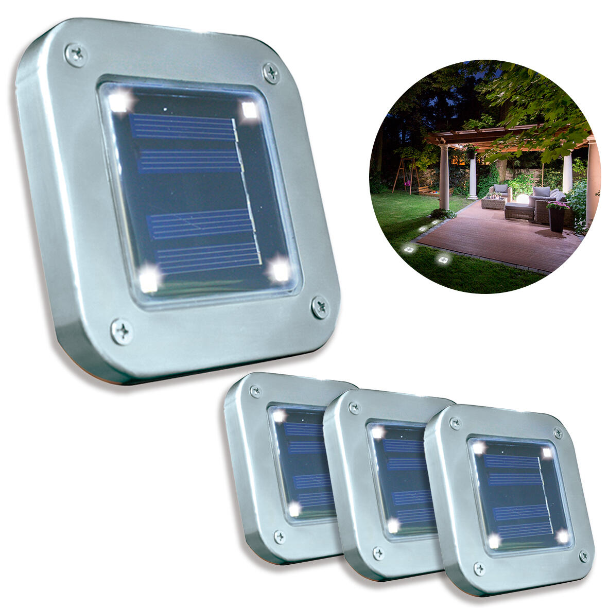 Luces solares led automáticas