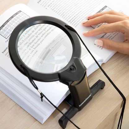 Lupa de mão livre Zooled InnovaGoods com luz LED 