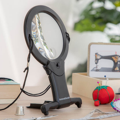 Lupa de mão livre Zooled InnovaGoods com luz LED 