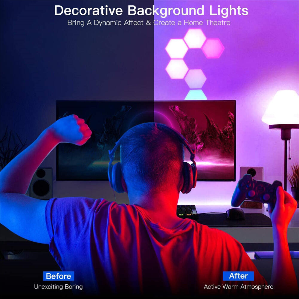 SET DE 3 LUCES DE LED COLORES CON MANDO