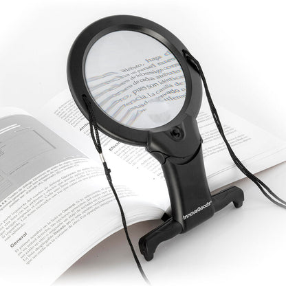 Lupa de mão livre Zooled InnovaGoods com luz LED 