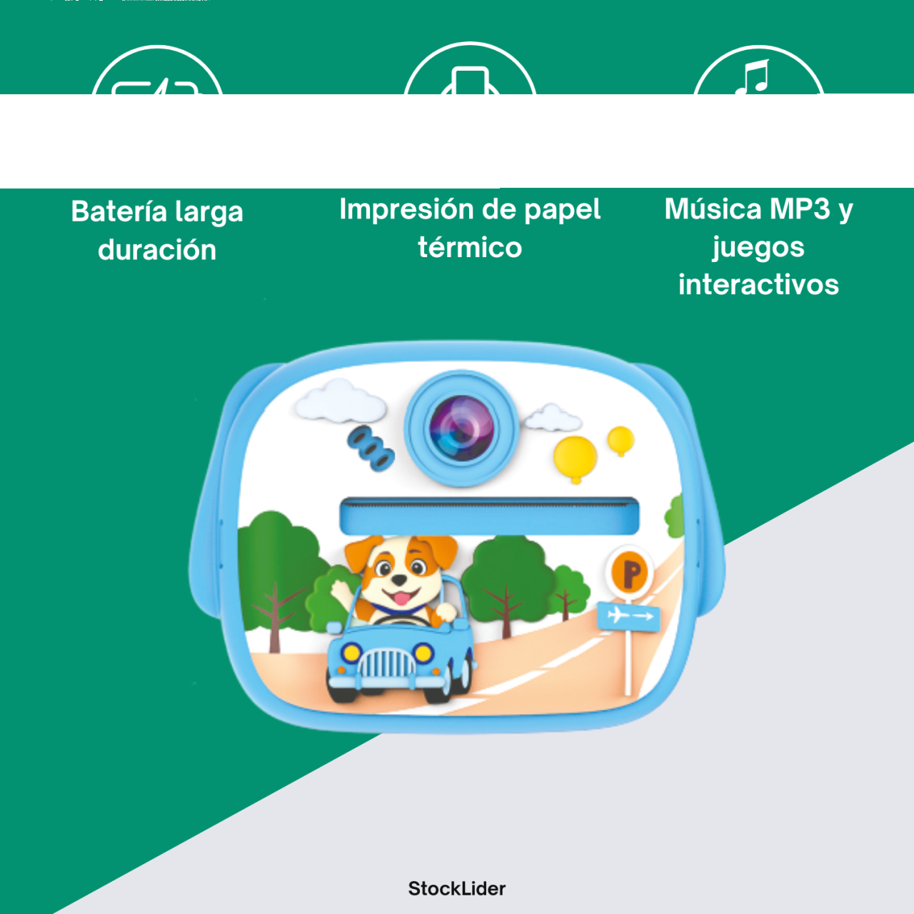 Cámara infantil con impresora térmica