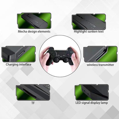 Consola juego 4k ultra hd game stick con más de 5.000 juegos integrados