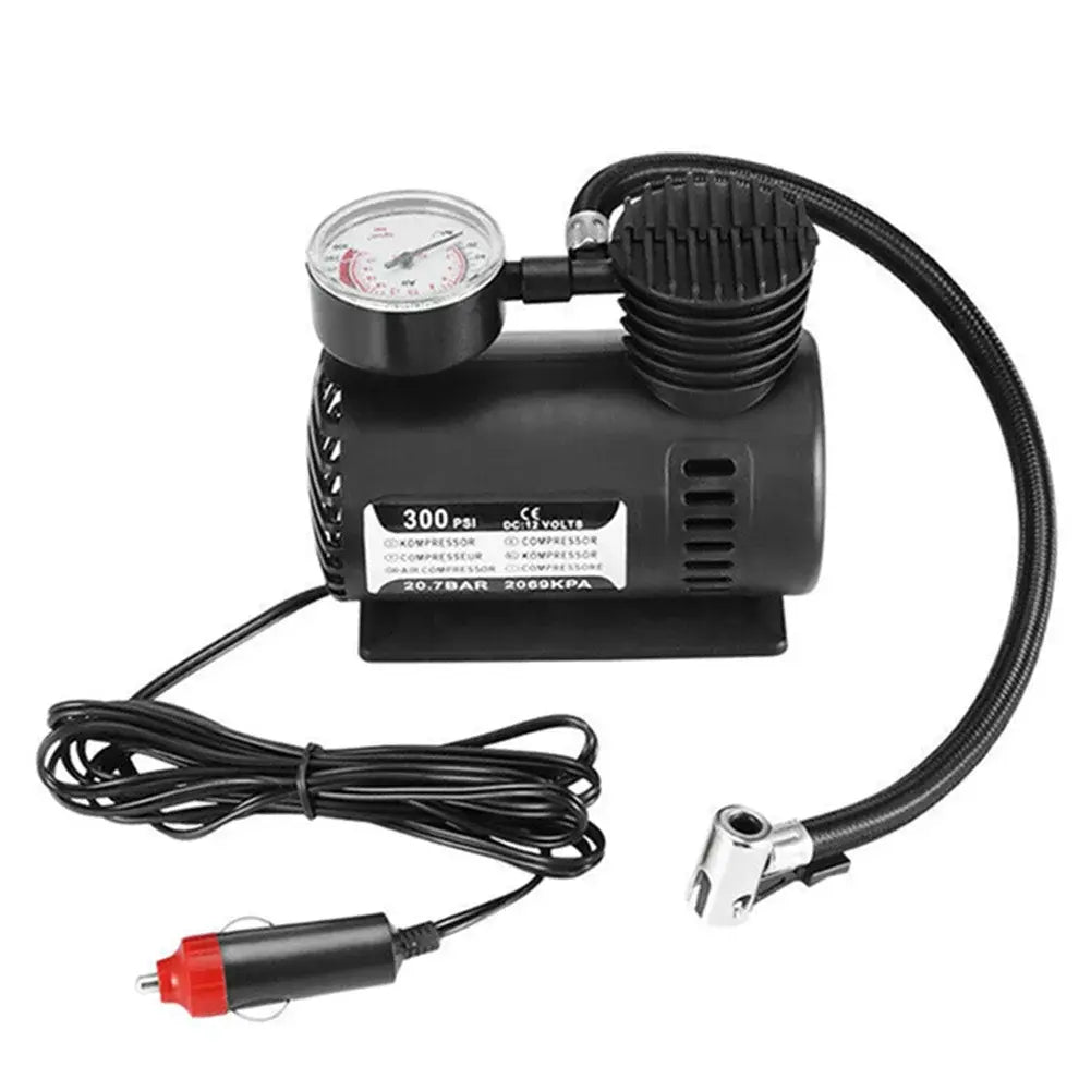 Compressor de ar portátil 300 PSI – Inflador elétrico para pneus de automóvel 