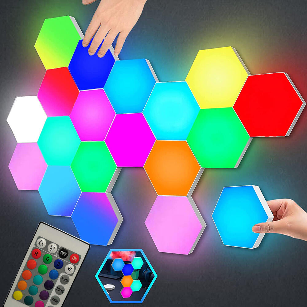 SET DE 3 LUCES DE LED COLORES CON MANDO