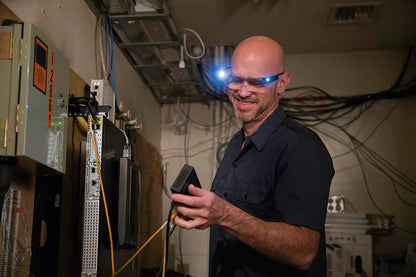 Óculos de aumento com luz LED 