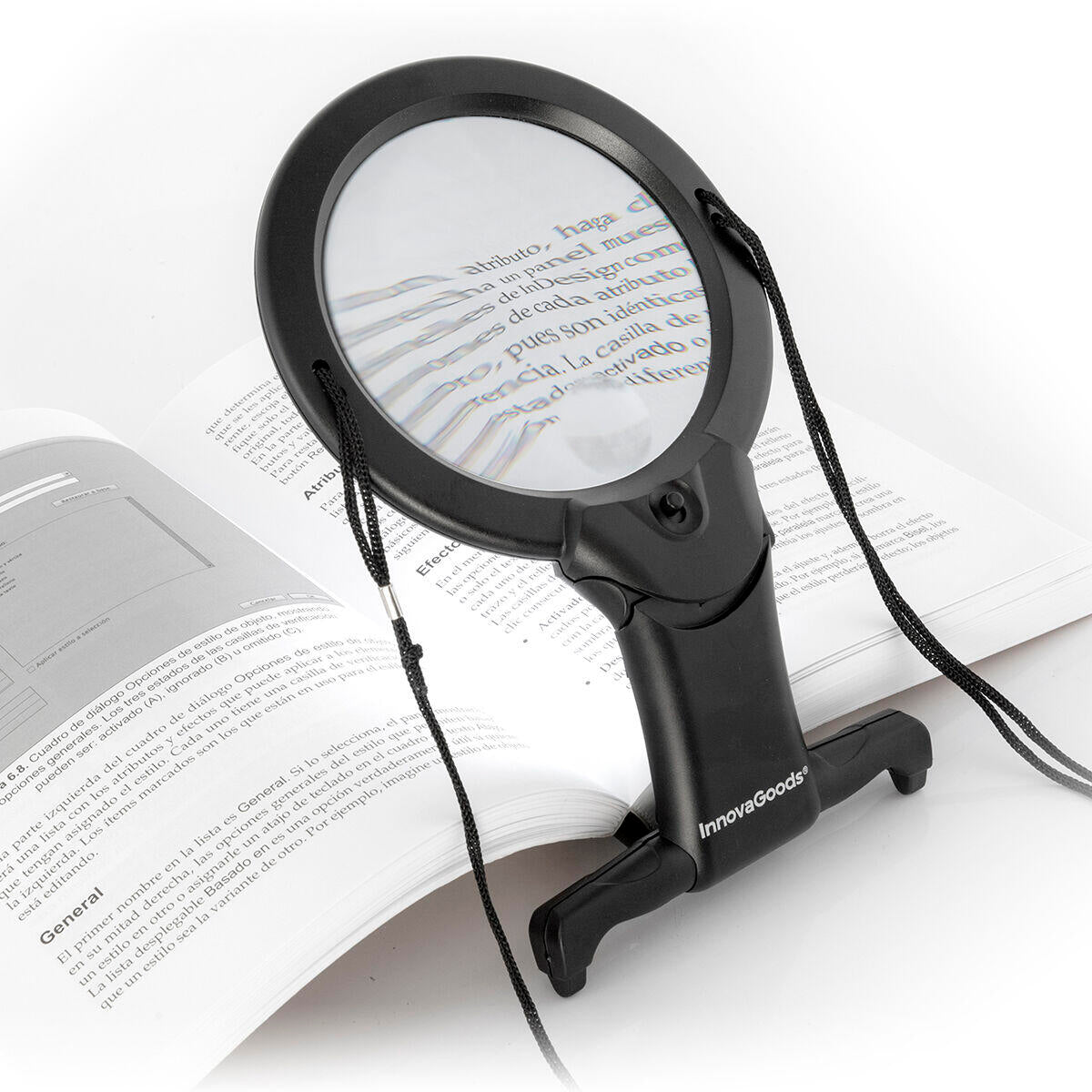 Lupa de mão livre Zooled InnovaGoods com luz LED 