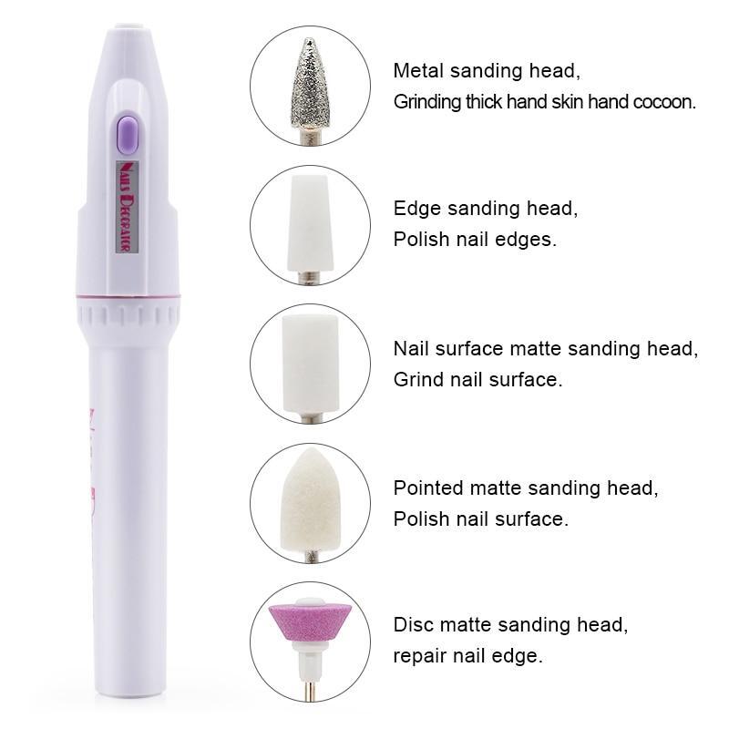 Conjunto de manicure elétrica profissional 5 em 1 